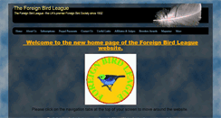Desktop Screenshot of foreignbirdleague.com